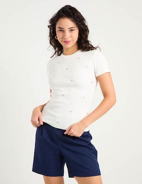 Playera manga corta That's It cuello redondo para mujer