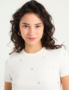 Playera manga corta That's It cuello redondo para mujer