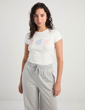 Playera manga corta That's It cuello redondo para mujer
