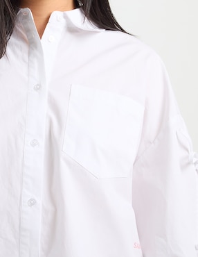 Blusa camisera That's It manga larga para mujer