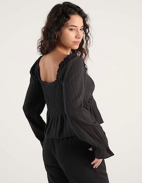 Blusa American Eagle manga larga para mujer