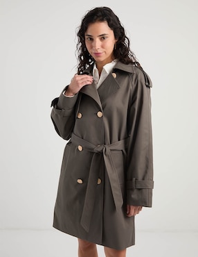 Gabardina con bolsillos That's It para mujer