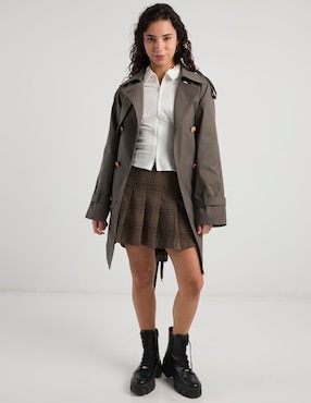 Gabardina con bolsillos That's It para mujer