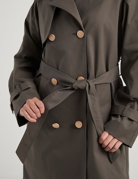 Gabardina con bolsillos That's It para mujer