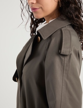 Gabardina con bolsillos That's It para mujer