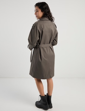 Gabardina con bolsillos That's It para mujer