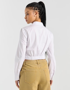 Blusa camisera That's It manga larga para mujer