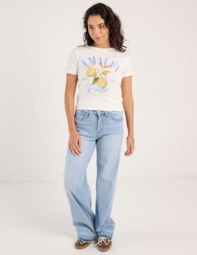 Jeans flare amplio Biography para mujer