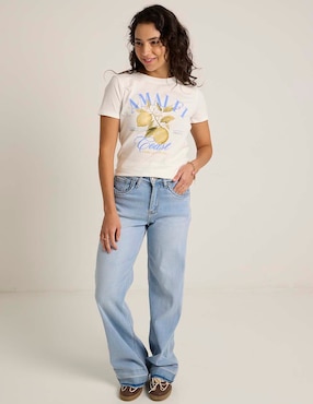 Jeans flare amplio Biography para mujer