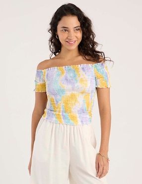 Blusa Biography manga corta para mujer