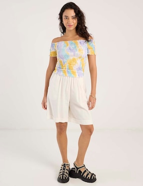 Blusa Biography manga corta para mujer