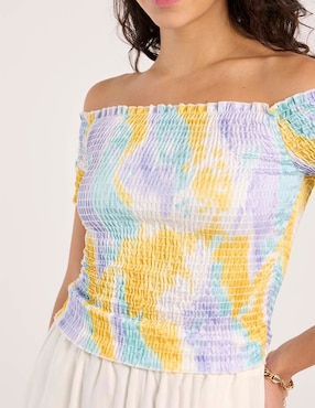 Blusa Biography manga corta para mujer