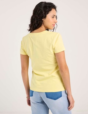 Playera manga corta Biography playera cuello redondo para mujer