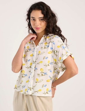 Blusa Biography manga corta para mujer