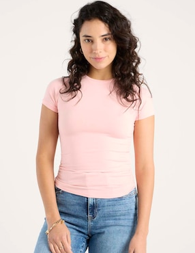 Playera manga corta Sexy Jeans cuello redondo para mujer