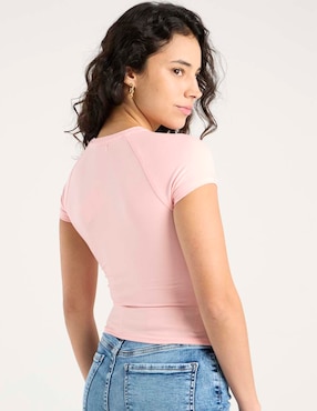 Playera manga corta Sexy Jeans cuello redondo para mujer