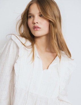 Blusa Brownie manga larga para mujer