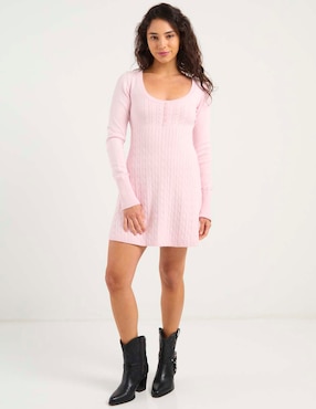 Vestido corto casual Hollister para mujer