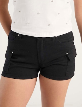 Short Coffee Bean de algodón para mujer