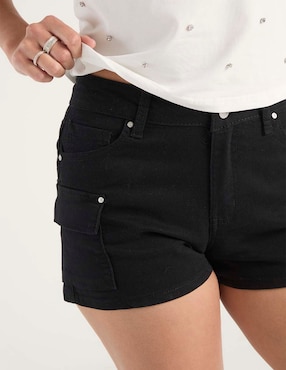 Short Coffee Bean de algodón para mujer