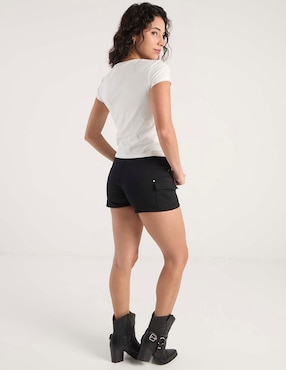 Short Coffee Bean de algodón para mujer