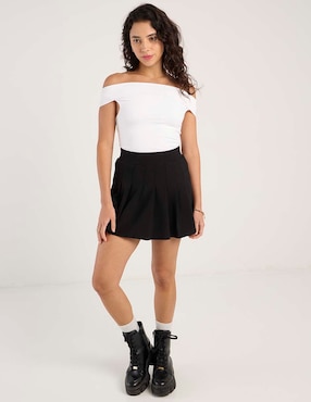 Falda mini Coffee Bean a la cadera