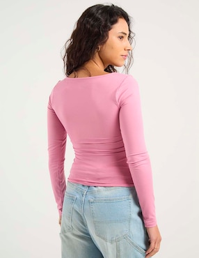 Playera manga larga Hollister para mujer