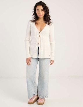 Suéter Hollister cuello V para mujer