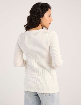Suéter Hollister cuello V para mujer