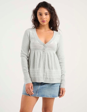Suéter Hollister cuello v para mujer