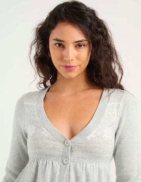 Suéter Hollister cuello v para mujer