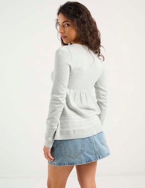 Suéter Hollister cuello v para mujer