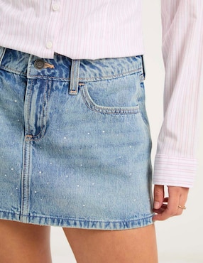 Falda mini Hollister a la cadera