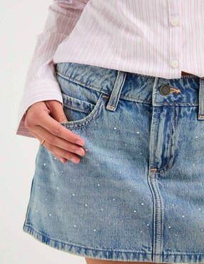 Falda mini Hollister a la cadera