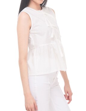 Blusa Peplum Sarah Bustani sin manga para mujer