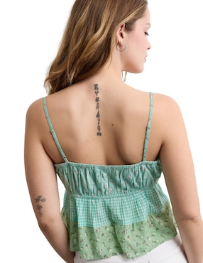 Top American Eagle escote cuadrado tirante ajustable