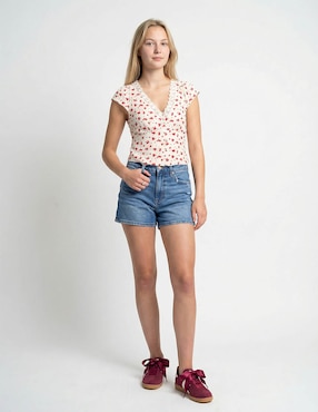 Short American Eagle de mezclilla para mujer