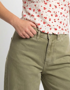 Jeans wide leg cintura media American Eagle para mujer