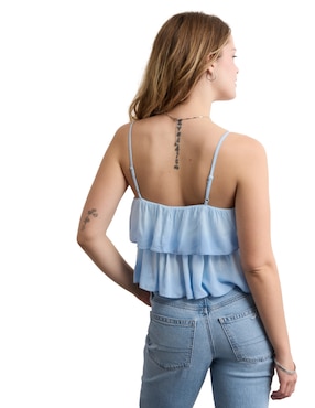 Top American Eagle escote cuadrado tirante ajustable