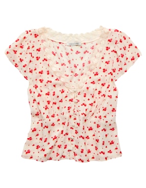 Blusa American Eagle manga corta para mujer