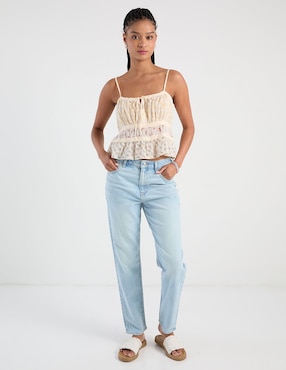 Top American Eagle escote cuadrado tirante ajustable