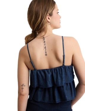 Top American Eagle escote cuadrado tirante delgado