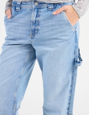 Jeans amplio cintura media American Eagle para mujer