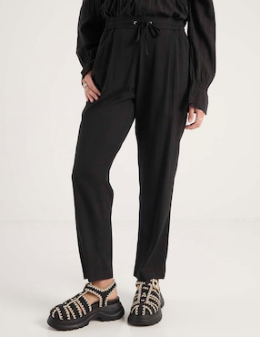 Pantalón jogger Coffee Bean relajado para mujer