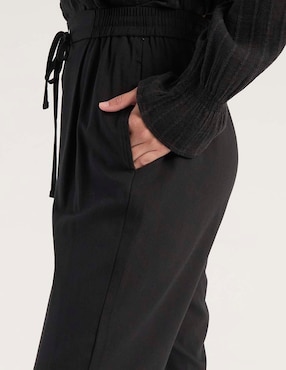 Pantalón jogger Coffee Bean relajado para mujer