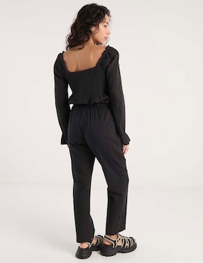 Pantalón jogger Coffee Bean relajado para mujer