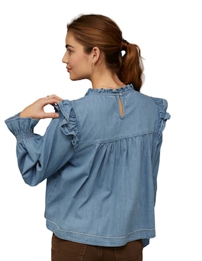 Blusa American Eagle manga larga para mujer