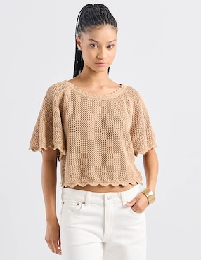 Suéter American Eagle cuello redondo para mujer
