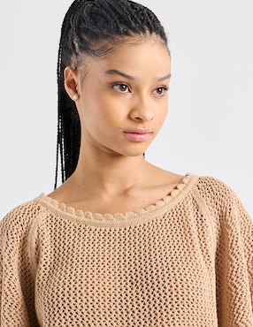 Suéter American Eagle cuello redondo para mujer