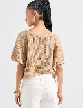 Suéter American Eagle cuello redondo para mujer